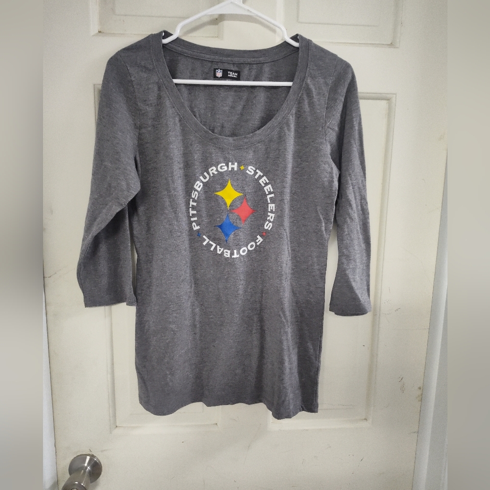 NFL Pittsburgh Steelers Gray Long Sleeve Tee
